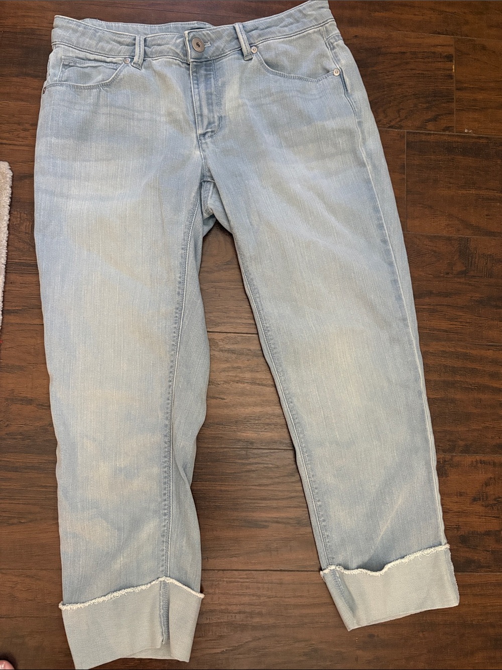 J. Jill Light Blue Cropped Cuffed Jeans